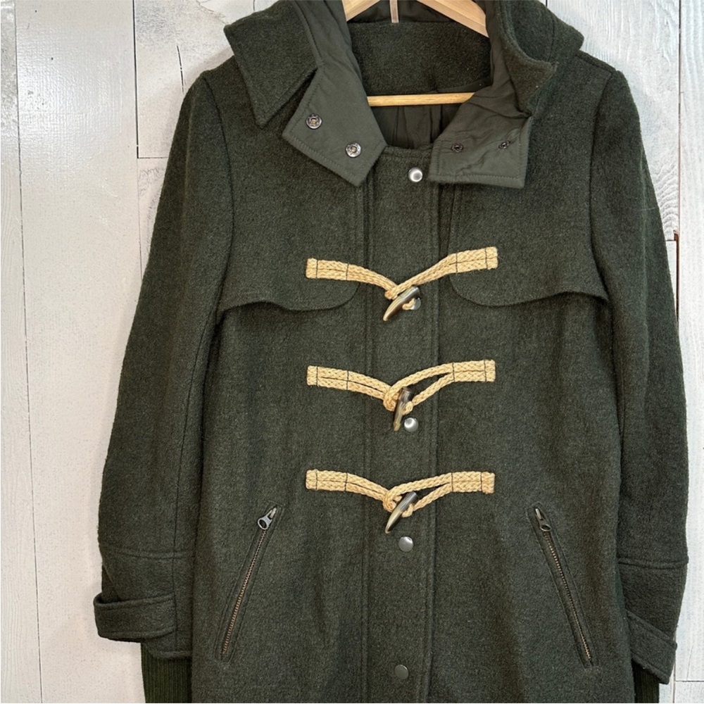 Free People Olive  Toggle Coat with Hood